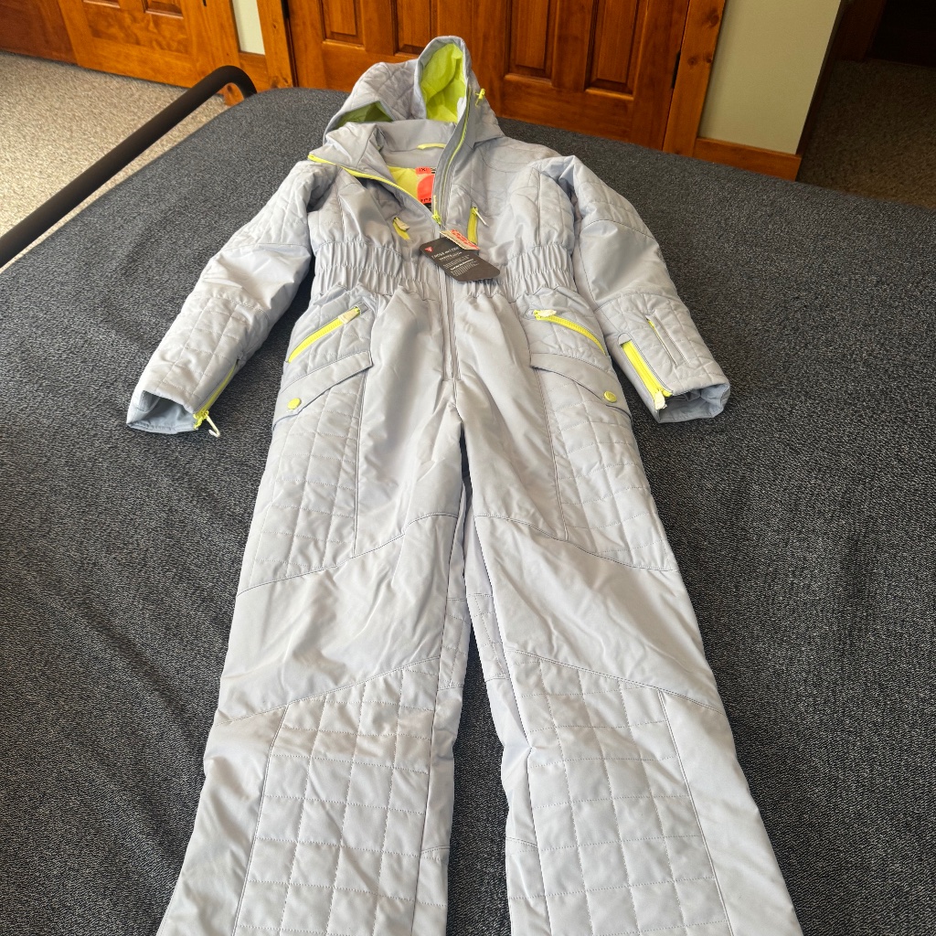 Free People All Prepped Snow Suit Steel Blue Small
